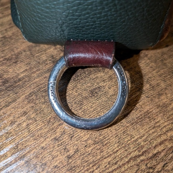 Vintage Valentina Italian leather Green/Brown with Classic Hobo Design - Picture 4 of 12